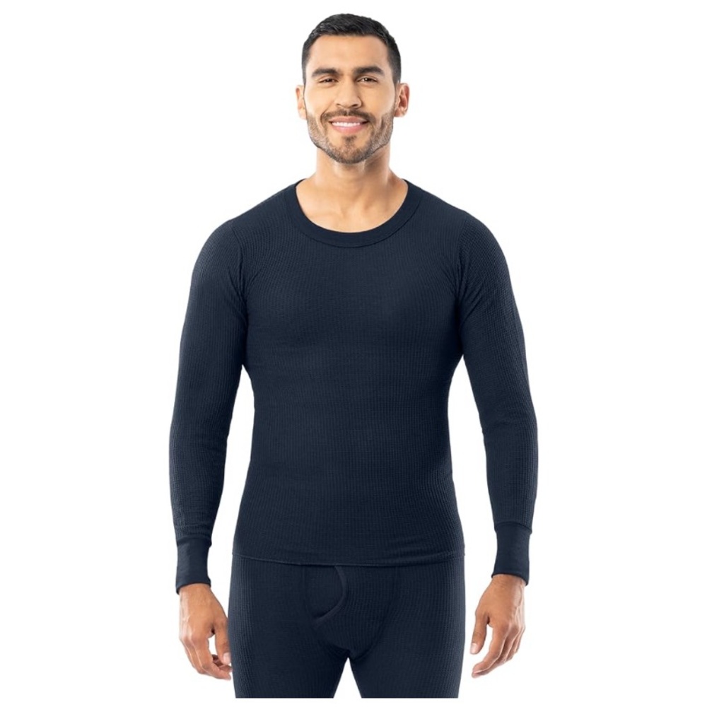 Black Thermal Underwear top and bottom for Warmth and Comfort